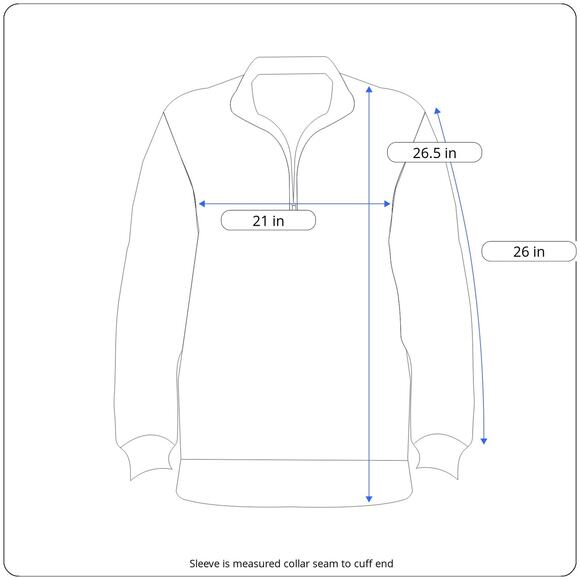 LL Bean Sweater Adult MEDIUM Blue Fleece Colorblock 1/4 Quarter Zip Pullover - Picture 7 of 8